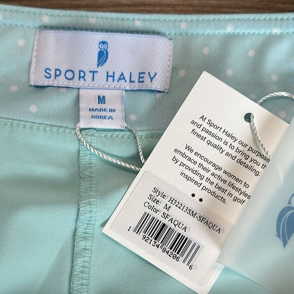 Sport Haley 17” High Rise Pleated Blue Dot Golf Skirt Size Medium - Picture 10 of 11